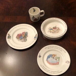 Vintage Wedgwood of Etruria & Barlaston Peter Rabbit 4 Pieces